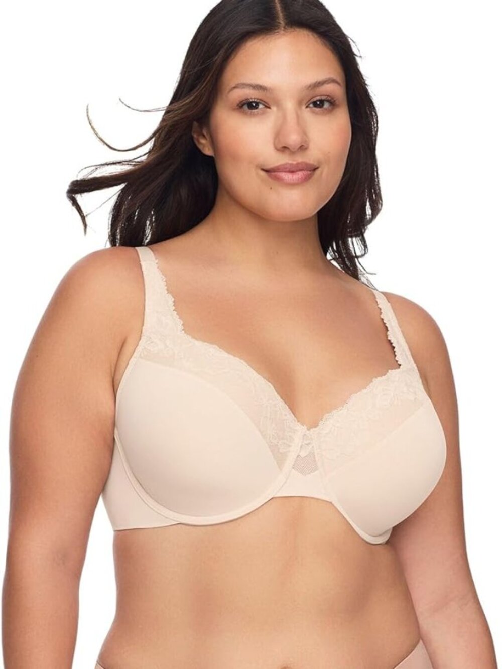 Olga Women's Plus Size Cloud 9 Underwire Contour Lace Bra 44D